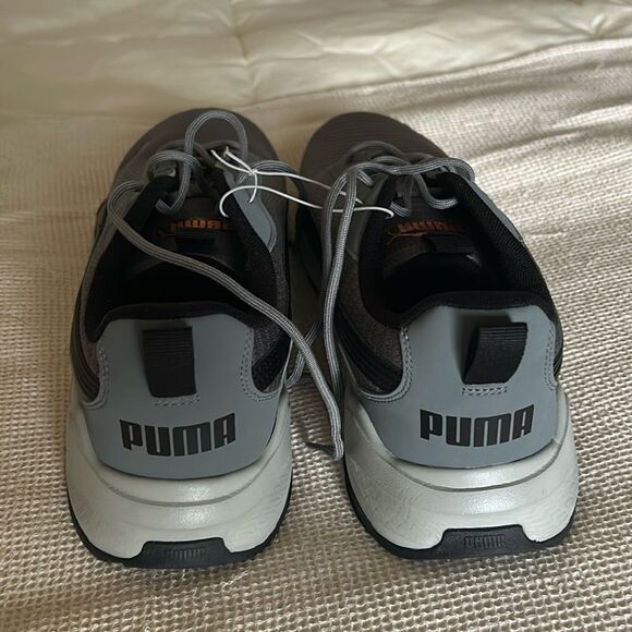 PUMA Men's Zip C Sneaker Rubber Outsole Soft Foam, Grey, NWT, size 13 - Picture 7 of 9